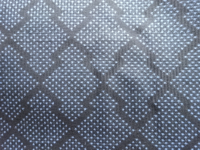 JAPANESE KIMONO / ANTIQUE KIMONO / SILK / DORO OSHIMA TSUMUGI / WOVEN MATSUKAWABISHI / 5MARUKI